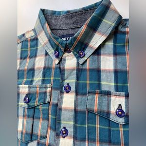 Andy & Evan plaid Oxford shirt Sz 3T